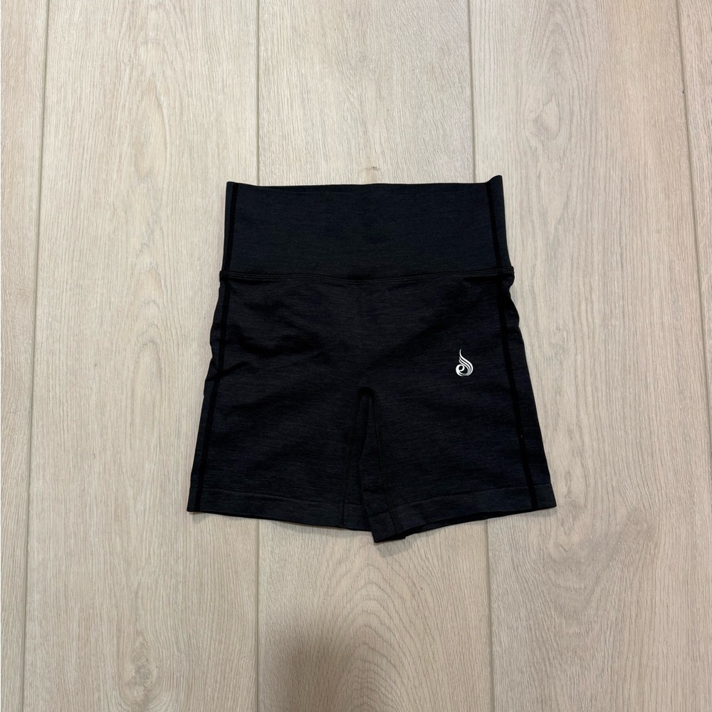 Ryderwear Black High-Waist Bike Shorts